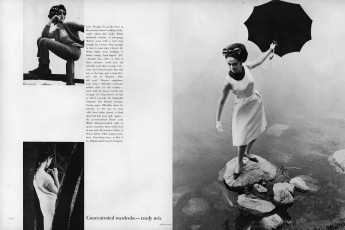 Maggi Eckardt by Jerome Ducrot / Vogue USA (1962.08)