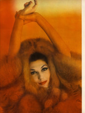 Simone d'Aillencourt by Gene Laurents / Vogue USA (1962.08/2)