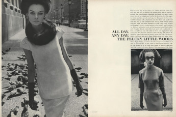 Jean Shrimpton by David Bailey / Vogue USA (1962.11)