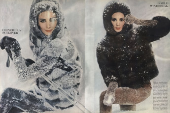 Wilhelmina Cooper by John Rawlings / Vogue USA (1962.12)