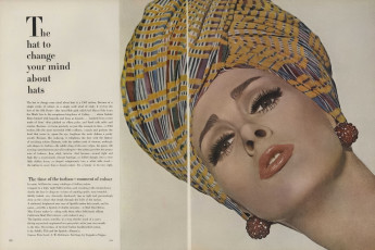Wilhelmina Cooper by Irving Penn / Vogue USA (1963.03/2)