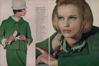 Brigitte Bauer, Veruschka by Irving Penn / Vogue USA (1963.08)