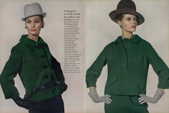 Brigitte Bauer, Veruschka by Irving Penn / Vogue USA (1963.08)