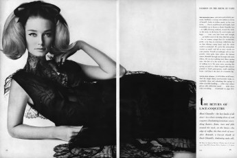 Tania Mallet by Irving Penn / Vogue USA (1964.01)