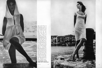 Jean Shrimpton by David Bailey / Vogue USA (1964.01)