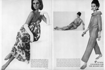 Beate Schulz by Louis Faurer / Vogue USA (1964.01/2)