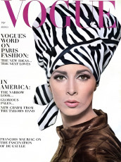 Wilhelmina Cooper by David Bailey / Vogue USA (1964.09)
