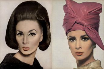 Wilhelmina Cooper by David Bailey (Vogue USA 1964.09/2)