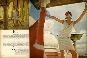 Veruschka by Henry Clarke / Vogue USA (1964.12)