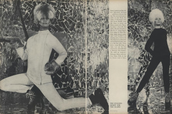 Editha Dussler by William Klein, Franco Rubartelli / Vogue USA (1965.11)
