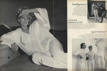 Jean Shrimpton, Jeanloup Sieff by Richard Avedon (Vogue USA 1967.01/2)