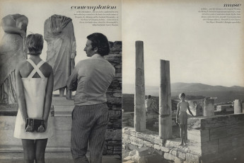 Jean Shrimpton, Jeanloup Sieff by Richard Avedon (Vogue USA 1967.01/2)