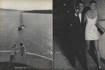 Jean Shrimpton, Jeanloup Sieff by Richard Avedon (Vogue USA 1967.01/2)