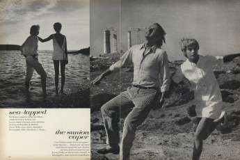 Jean Shrimpton, Jeanloup Sieff by Richard Avedon (Vogue USA 1967.01/2)