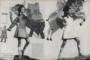 Simone d'Aillencourt by Henry Clarke (Vogue USA 1967.06)