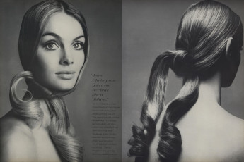 Jean Shrimpton by Richard Avedon (Vogue USA 1969.02)