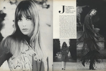 Jane Birkin by Patrick Lichfield (Vogue USA 1969.11)
