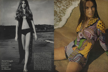 Jean Shrimpton by David Bailey / Vogue USA (1970.01.15)