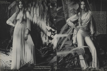 Jean Shrimpton by David Bailey / Vogue USA (1970.01.15)