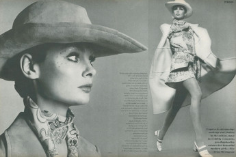 Jean Shrimpton by Richard Avedon / Vogue USA (1970.03/2)