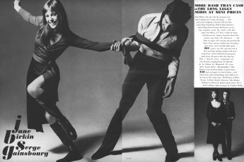 Jane Birkin, Serge Gainsbourg by Bert Stern / Vogue USA (1970.01)