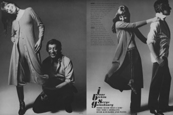 Jane Birkin, Serge Gainsbourg by Bert Stern / Vogue USA (1970.01)