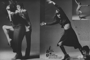 Jane Birkin, Serge Gainsbourg by Bert Stern / Vogue USA (1970.01)