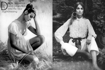 Jean Shrimpton by Patrick Litchfield / Vogue USA (1970.11/2)