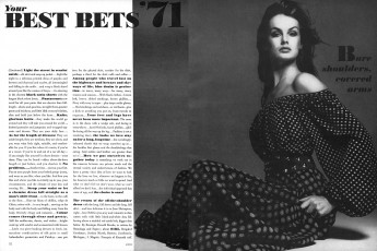 Jean Shrimpton by Richard Avedon
 / Vogue USA (1971.01)