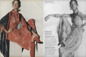 Editha Dussler by Irving Penn / Vogue USA (1971.02.15)