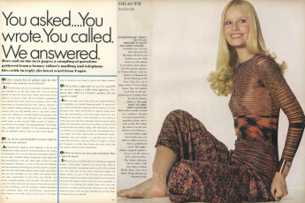 Gunilla Lindblad by Irving Penn / Vogue USA (1971.02.15)