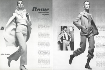 Jean Shrimpton by Henry Clarke
 / Vogue USA (1971.03)