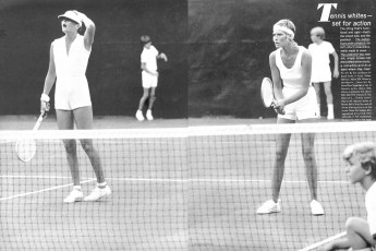 Emanuelle Dano, Susan Schoenberg by Kourken Pakchanian / Vogue USA (1972.05)