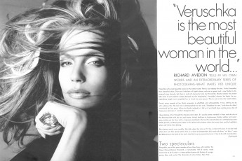 Veruschka by Richard Avedon / Vogue USA (1972.05)