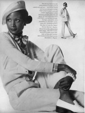 Beverly Johnson by Irving Penn / Vogue USA (1973.02)