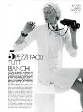 Susan Schoenberg by Peter Knapp / Vogue ITA (1973.04)