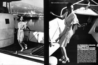 Pat Cleveland by Peter Knapp / Vogue ITA (1973.04)