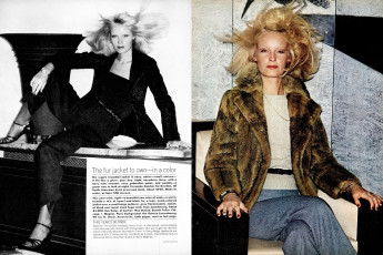 Gunilla Lindblad by Helmut Newton / Vogue USA (1973.10)
