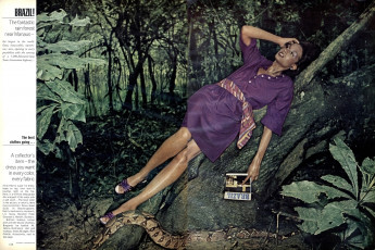 Beverly Johnson by Kourken Pakchanian / Vogue USA (1973.12)