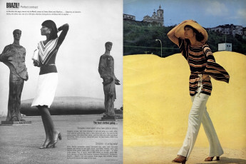 Beverly Johnson by Kourken Pakchanian / Vogue USA (1973.12)