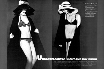 Gunilla Lindblad by Peter Knapp / Vogue ITA (1974.04)