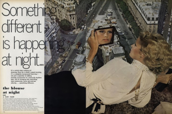 Gunilla Linblad by Helmut Newton / Vogue USA (1974.10)