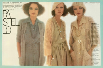 Nina Gaidarova, Viviane Fauny, Willy Van Rooy by David Bailey / Vogue ITA (1975.01)