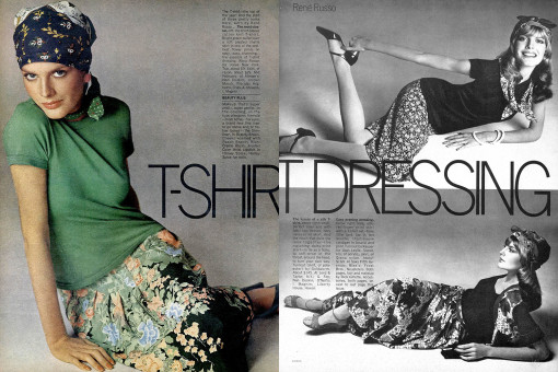 Rene Russo by Richard Avedon / Vogue USA (1975.02)