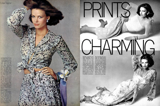 Lauren Hutton by Richard Avedon / Vogue USA (1975.02)