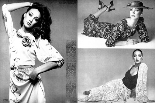 Marisa Berenson by Richard Avedon / Vogue USA (1975.02)