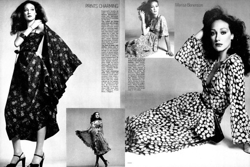 Marisa Berenson by Richard Avedon / Vogue USA (1975.02)