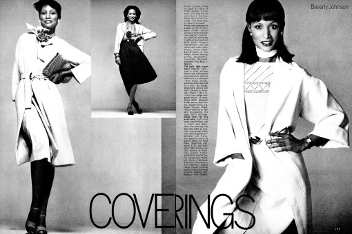 Beverly Johnson by Richard Avedon / Vogue USA (1975.02)