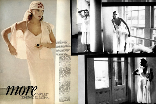 Aurore Clement by Deborah Turbeville / Vogue USA (1975.03)