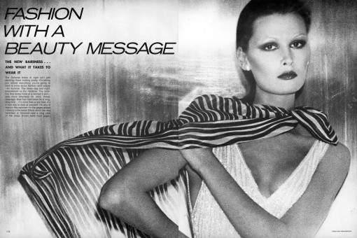 Denise Hopkins by Chris Von Wangenheim / Vogue USA (1975.04)